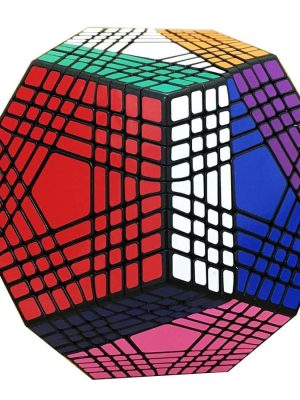Lefun Shengshou Petaminx Cube Black 9x9 Megaminx